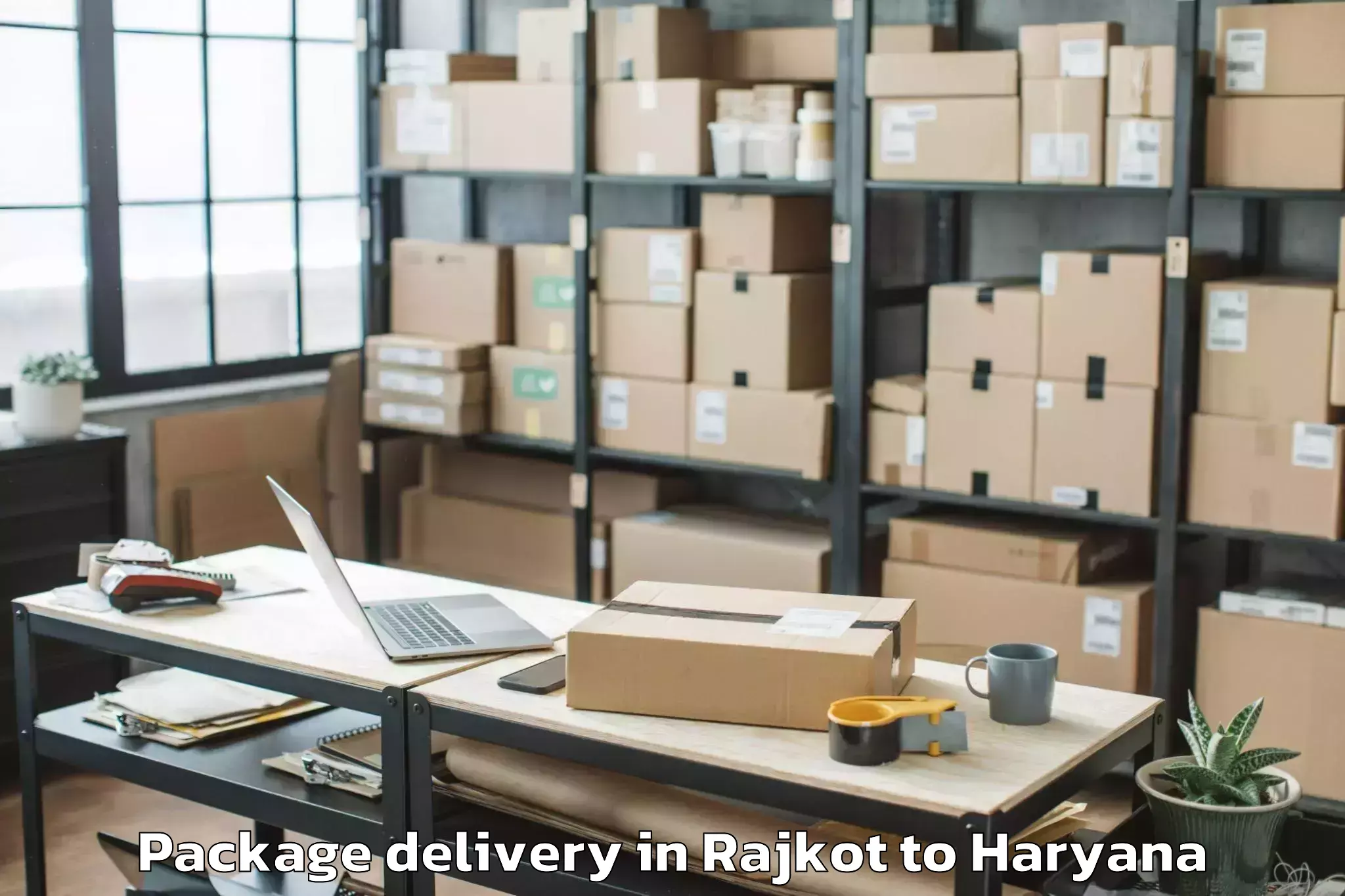 Professional Rajkot to Dt Mega Mall Package Delivery